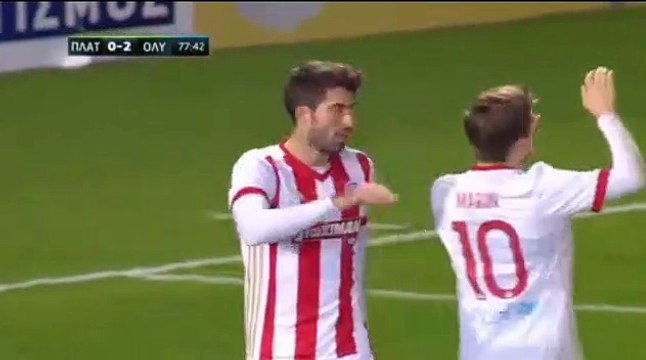 0-2 Karim Ansarifard GOAL - Platanias FC 0-2 Olympiakos - 20.12.2017