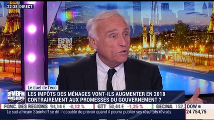 Le duel de l'éco: Les impôts des ménages vont-ils augmenter en 2018 contrairement aux promesses du gouvernement ? - 19/12