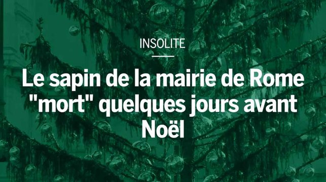 Le piteux sapin de Noël de Rome moqué par des centaines d’internautes italiens