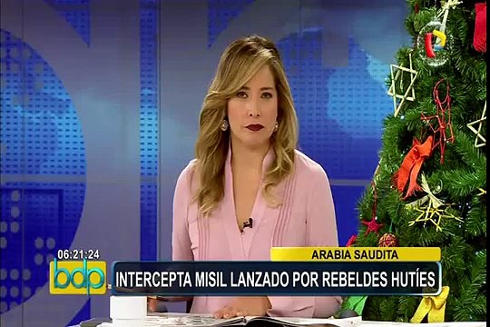 Arabia Saudí intercepta misil lanzado por rebeldes Hutíes