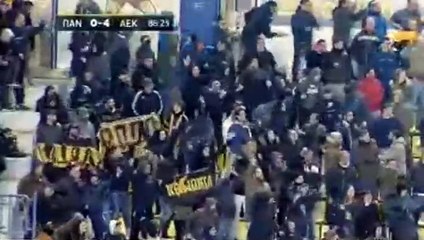 Georgios Giakoumakis Goal - Panetolikos 0-4 AEK Athens FC 20-12-2017