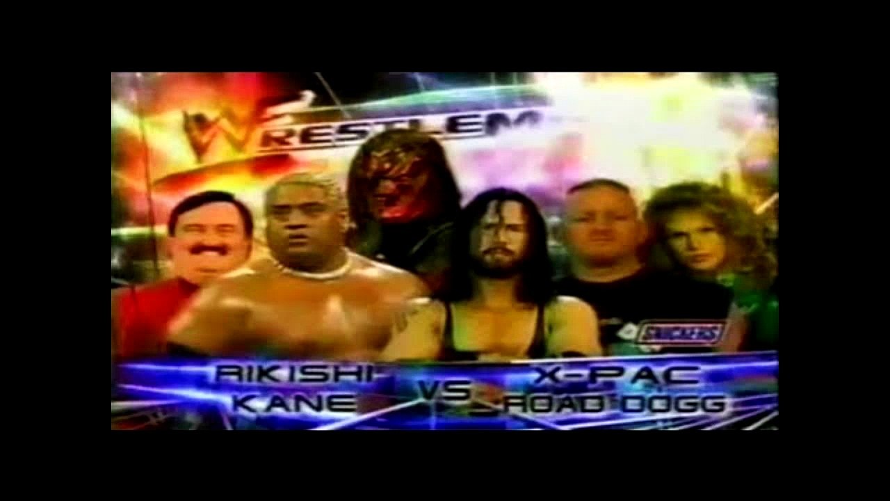 WWF Wrestlemania 2000  Kane & Rikishi vs D-Generation X (Road Dogg & X-pac) (with Tori) -Tag Team match