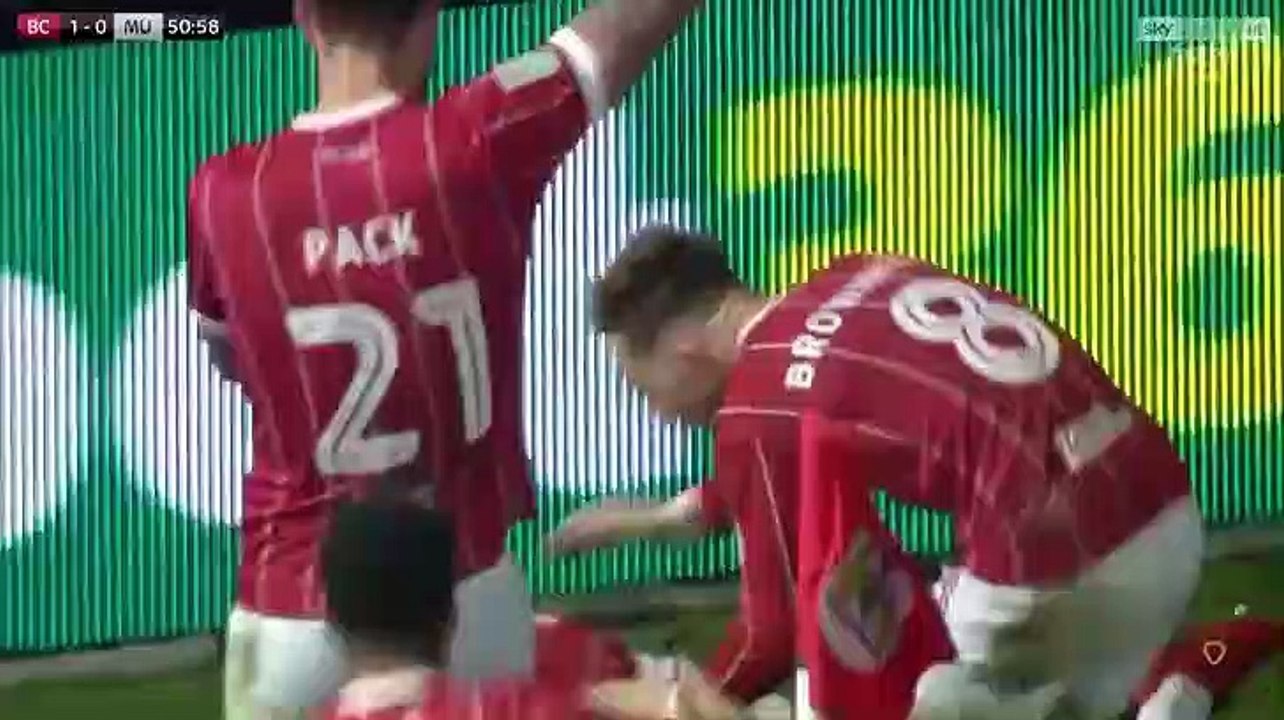 Joe Bryan Goal HD - Bristol City 1 - 0 Manchester United - 20.12.2017