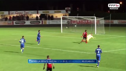 La frappe de VANBALEGHEM passe au dessus.