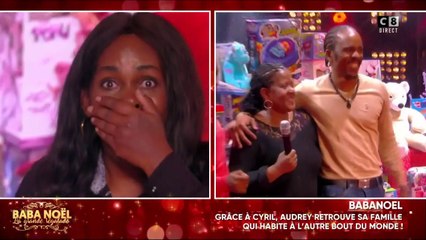 Grâce à Cyril Hanouna, Audrey retrouve sa famille qui habite  à l'autre bout du monde