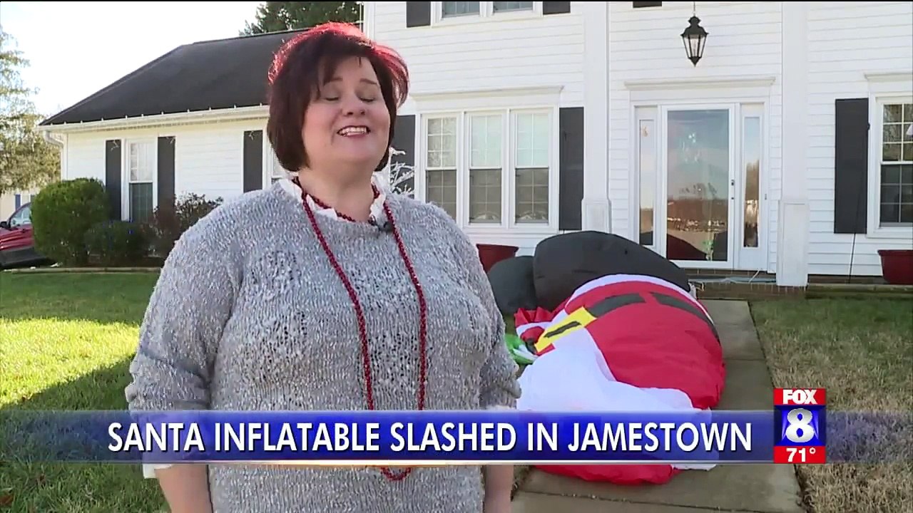 Popular 20-Foot Tall Inflatable Santa Slashed in North Carolina Neighborhood
