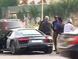 Police stopped Audi R8 somewhere in Karachi. Driver get angry on police