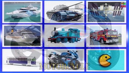 Learning Videos Cars for Kids Transportation sounds FIRE ENGINE,AMBULANCE,TAXI,POLICE CAR