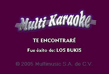 Los Bukis - Te encontraré (Karaoke)