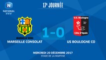 J17 : GS Marseille Consolat - US Boulogne CO (1-0), Le résumé