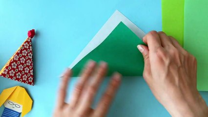 折り紙で簡単に作れるクリスマスツリー【テトラツリー】Origami Tree (カミキィ kamikey)-l8ox_0zZuVU