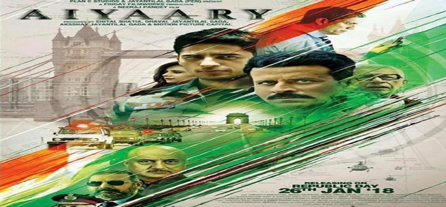 Aiyaary Trailer  - Neeraj Pandey - Sidharth Malhotra - Manoj Bajpayee - Releases 26th January 2018
