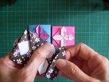 折り紙 1枚 花のポチ袋3 簡単な折り方（niceno1）Origami Flower envelope　tutorial-TVHrZU52yz8