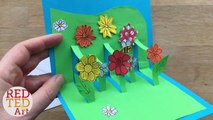 Easy Pop Up Flower Card DIY - Mothers Day Card Tutorial - Get Well Soon - Teach Appreciation DIY