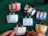 折り紙　トートバック2　簡単な折り方（niceno1）Origami Tote bag tutorial-6TUv1Ka1kr8