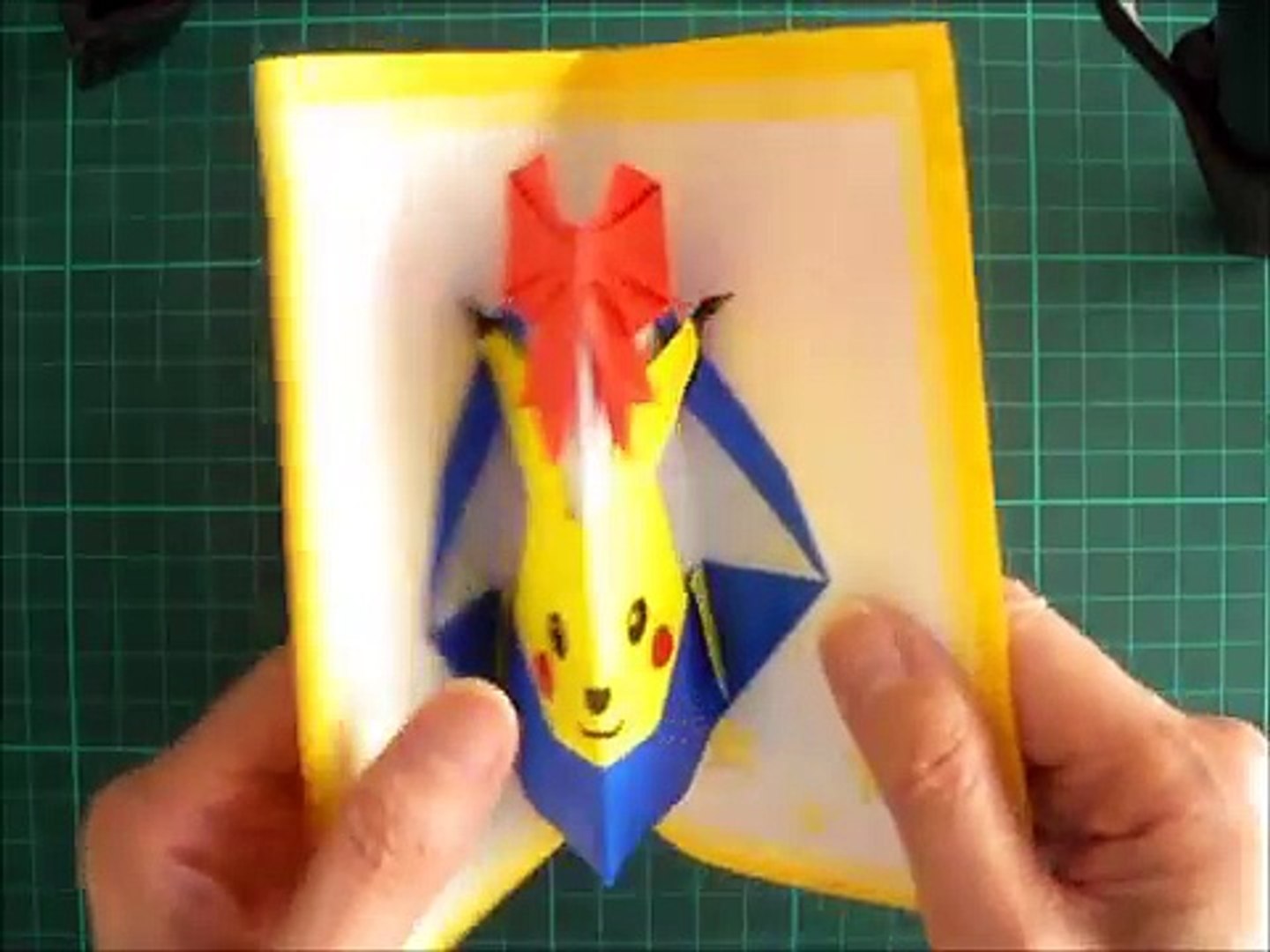 折り紙 ポケモン ピカチュウ 誕生日ポップアップカード 簡単な作り方 Niceno1 Origami Pokemon Pikachu Birthday Pop Up Card Avnelszmvyy Video Dailymotion