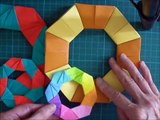 折り紙 リースの簡単な折り方（niceno1）Origami Wreath tutorial--dci-1ZFMN0