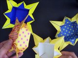 折り紙　星の箱　1枚　簡単な折り方（niceno1）Origami Star Box tutorial-KFnjLkeHSfg