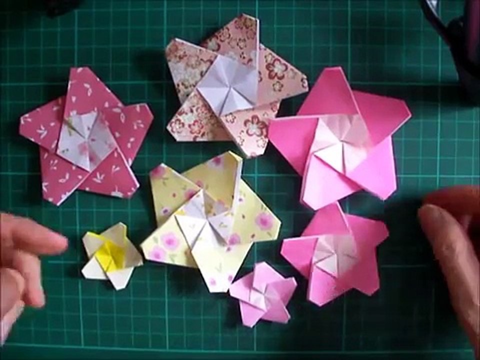 折り紙 梅の花 折り方（niceno1）Origami Flower plum-AOQwvwVho7w