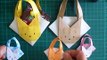 折り紙 猫のバック 簡単な折り方（niceno1）Origami cat bag tutorial-O-FEbfyAOGo