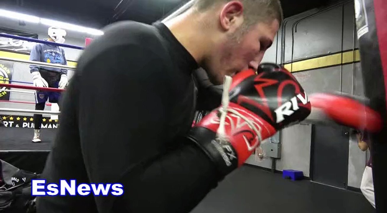 Boxing Star David Kaminsky Working Out
