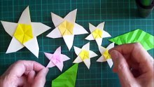 折り紙 花 フレンジペニー 折り方（niceno1）Origami Flower Frengipani-0L4SBKDEd_Q