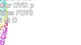 DURAGADGET Etui en jaune résistant à leau pour lecteur DVD portable Philips PD7006P05 et