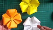 折り紙 花 立体 折り方（niceno1） Origami flower 3D-JDYKKU1J2Jg