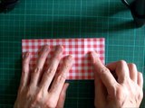 折り紙のキティちゃん 封筒　簡単な折り方（niceno1）Origami Hello Kitty envelope-fdpSfkTDx-Q