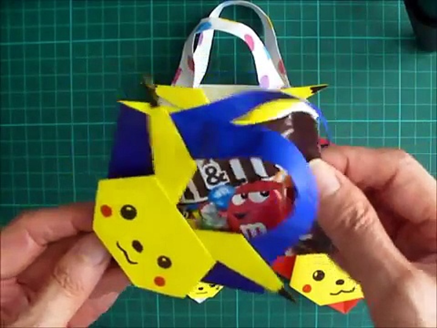 折り紙のポケモン ピカチュウのバック 簡単な折り方 Niceno1 Origami Pokemon Pikachu Bag Tutorial Phs9ezqofag Video Dailymotion