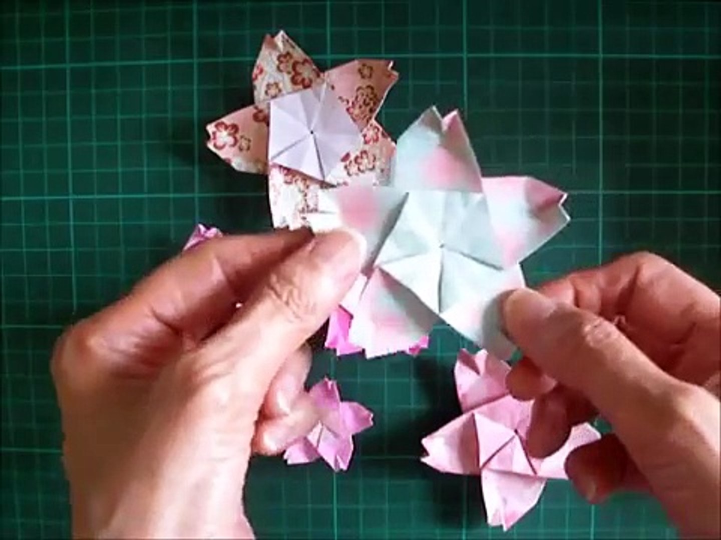 折り紙の桜の花 折り方 Niceno1 Origami Flower Cherry Blossoms Sakura 7we8wofheso Video Dailymotion