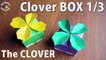 クローバーの箱！クローバー編Clover Gift BOX 1_3　【折り紙で作る箱】ORIGAMI-nOKDOprmV5A