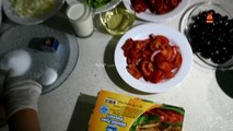 بيتزا بالخضروات والجبن بطريقة سهله ( من مطبخ ام عمار للأكلات العراقية )-OuLi3WoJ-88
