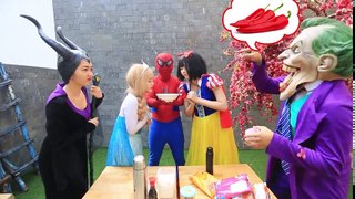 Elsa Anna Is Lipstick On The Face And Makeup Like A Cat Superheroes IRL  Funny Pranks Compilation