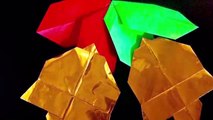 折り紙 クリスマス ベル      Origami Christmas Bell-rwk8SpNFgjw