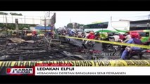 Kebakaran Menghanguskan Puluhan Warung Semi Permanen di Gresik, Jawa Timur