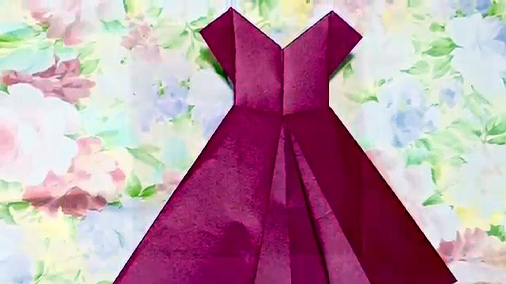 折り紙 ドレス Origami Dress Zqmbwo2z5gs Video Dailymotion