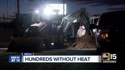 Hundreds of residents without heat in east Mesa