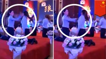 China: Female employees forced to slap each other on stage to build team spirit - TomoNews