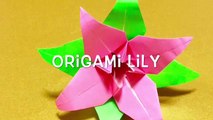 折り紙 ゆり 折り方    Origami Lily Flower-nNS1q9mVXpE