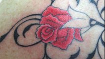 Tatuagem feminina - flores com arabescos nas costas By - Jackson Baltazar Moraes-V30X-XqiSIQ
