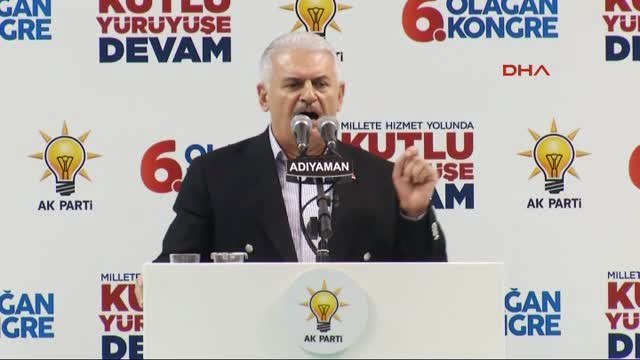 Adıyaman-Başbakan Binali Yıldırım AK Parti Adıyaman 6. Olağan İl Kongresi'nde Konuştu