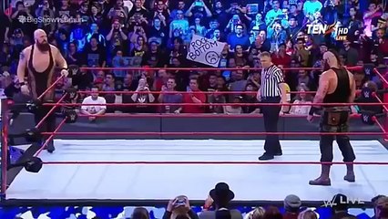 بيج شو ضد براون سترومان مباراة كامله رأو 2017