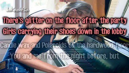 Taylor Swift - New year's day KARAOKE / INSTRUMENTAL