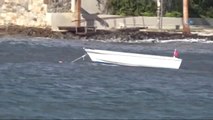 Bodrum'da Fırtına Kabusu... Tekneler Battı, Reklam Panoları Devrildi