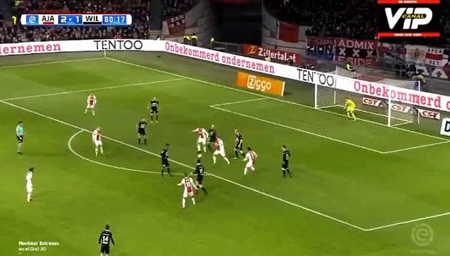 David Neres Goal HD - Ajax	3-1	Willem II 24.12.2017