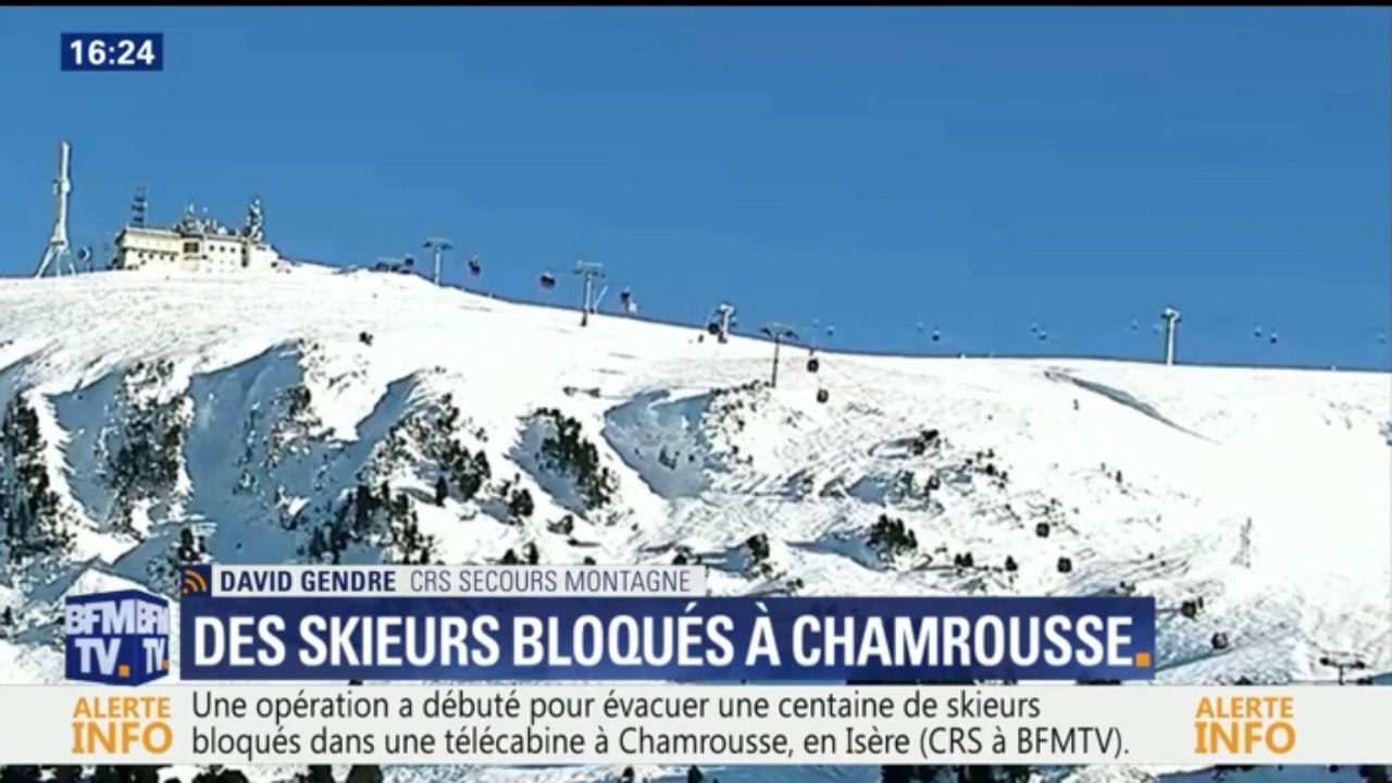 Une opération est en cours pour évacuer une centaine de skieurs bloqués à Chamrousse en Isère