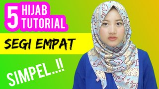 5 Cara Pakai Jilbab Segi Empat Terbaru Simple Dengan Motif Batik Cantik #NMY Hijab Tutorials