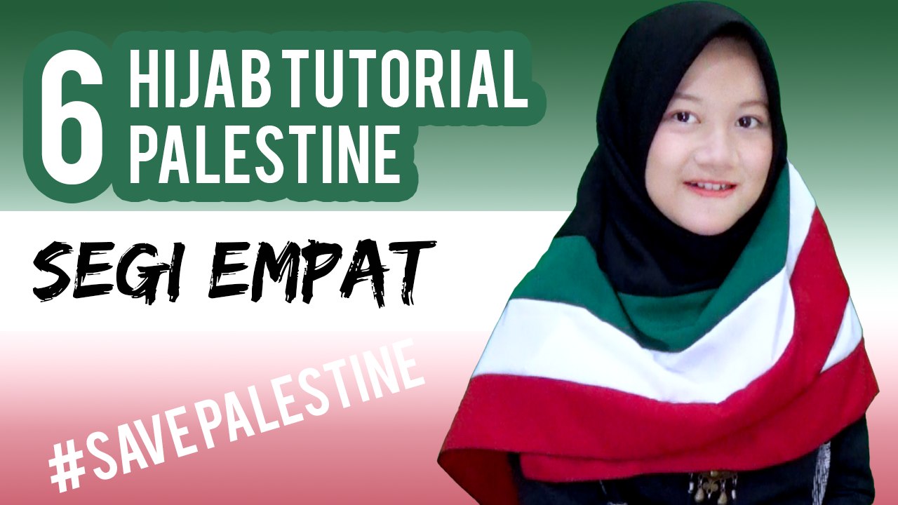 6 Gaya Hijab Palestine Simpel For #Save Palestine #NMY Hijab Tutorials
