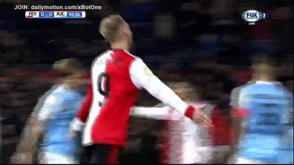 Nicolai Jorgensen Goal HD - Feyenoord 1 - 0 Roda - 24.12.2017 (Full Replay)